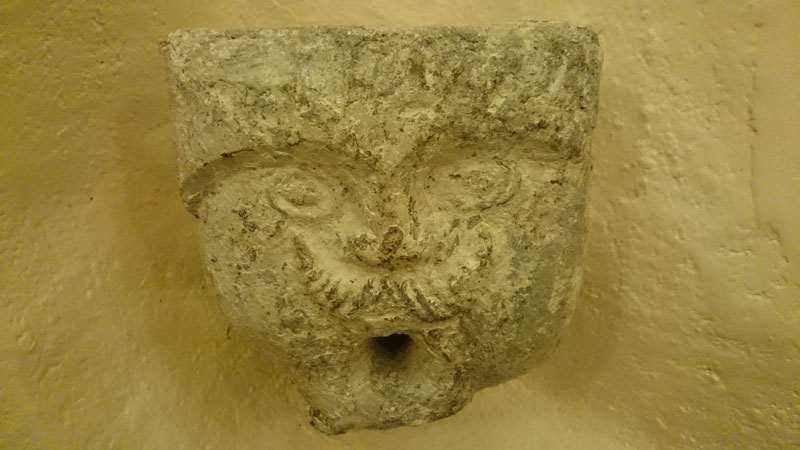 700 years old Water Spout  (West Wing, Common Kitchen)